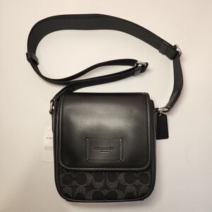 NWT Coach CAJ32 Lucas Crossbody Black Denim